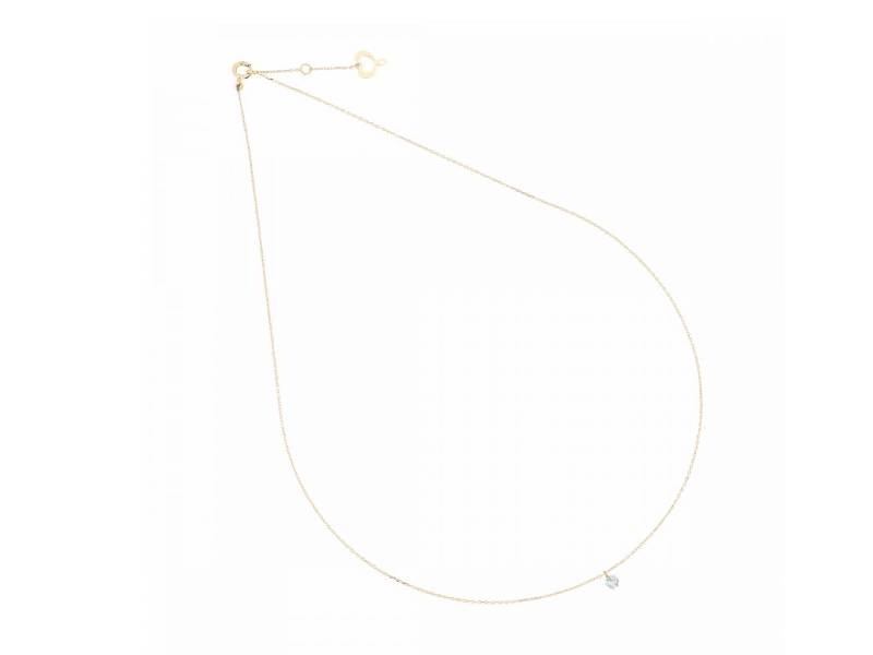 18 KT YELLOW GOLD NECKLACE WITH BRILLIANT CUT DIAMOND NUDE DIAMOND MAMAN ET SOPHIE GCNUD10